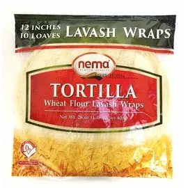 Tortilla Lavash Wraps 12 inch 10 wraps