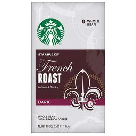 Starbucks French Roast, Whole Bean Coffee, Starbucks, French Roast, Whole Bean Coffee, Coffee, Dark Roast, Arabica Coffee